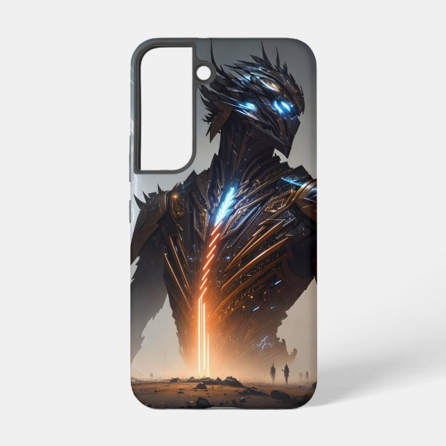 Lightning Cyborg Warrior Samsung Galaxy S22 Case (Back)