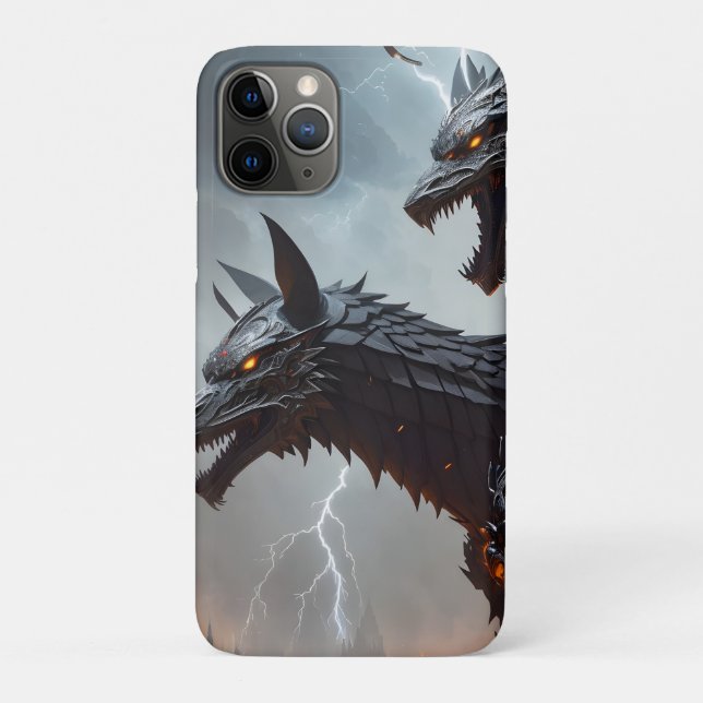 Lightning Cyborg Wolves Case-Mate iPhone Case (Back)