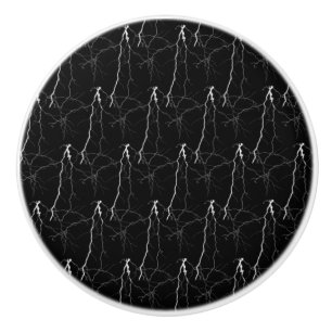 Lightning Electric Storm Bolt Roots Meteorological Ceramic Knob