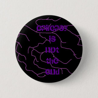 lightning, epilepsy is not theend 2 inch round button