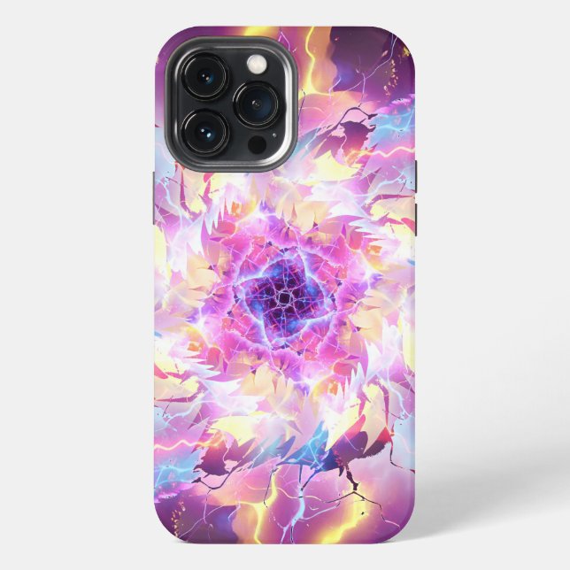 Lightning Fire Ball Blast iPhone Case (Back)