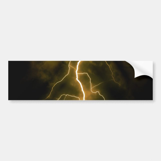 Lightning Flash Bumper Sticker (Front)