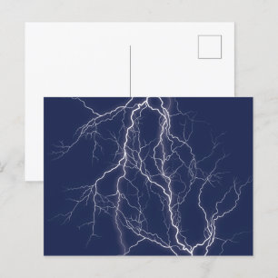 Lightning Fractal Postcard