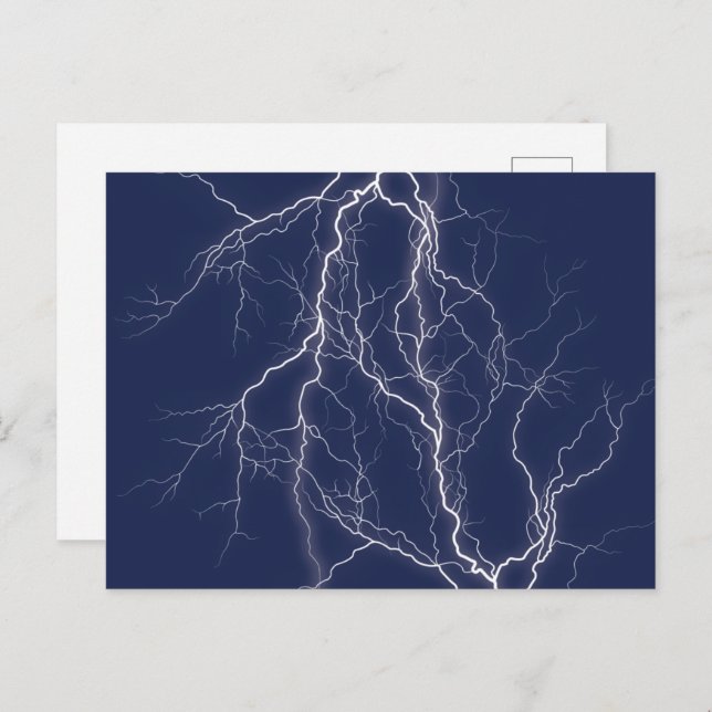 Lightning Fractal Postcard (Front/Back)