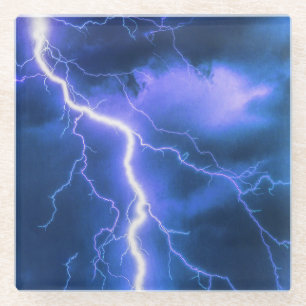 Lightning Glass Coaster