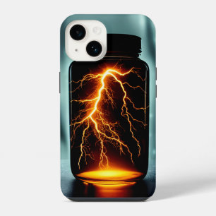 Lightning In A Bottle Digital Art iPhone 14 Case