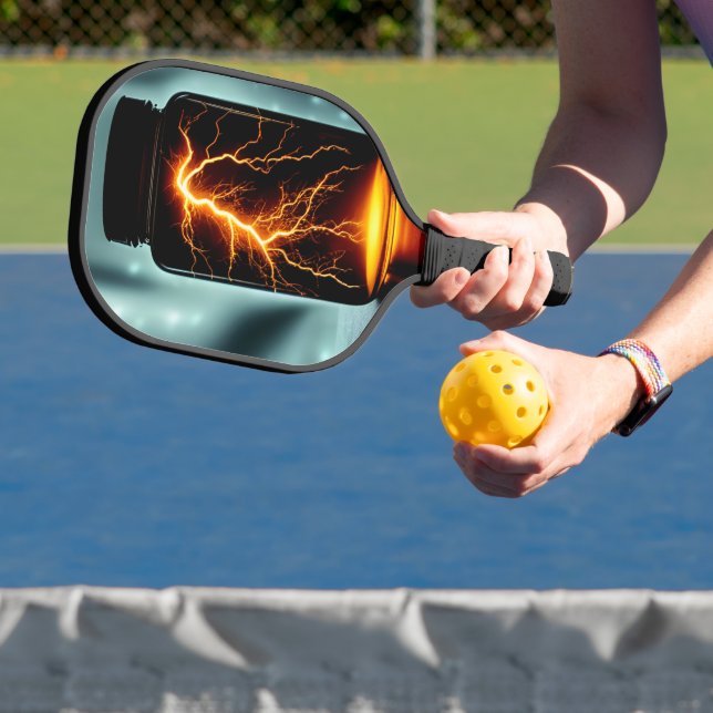 Lightning In A Bottle Digital Art  Pickleball Paddle (Insitu)