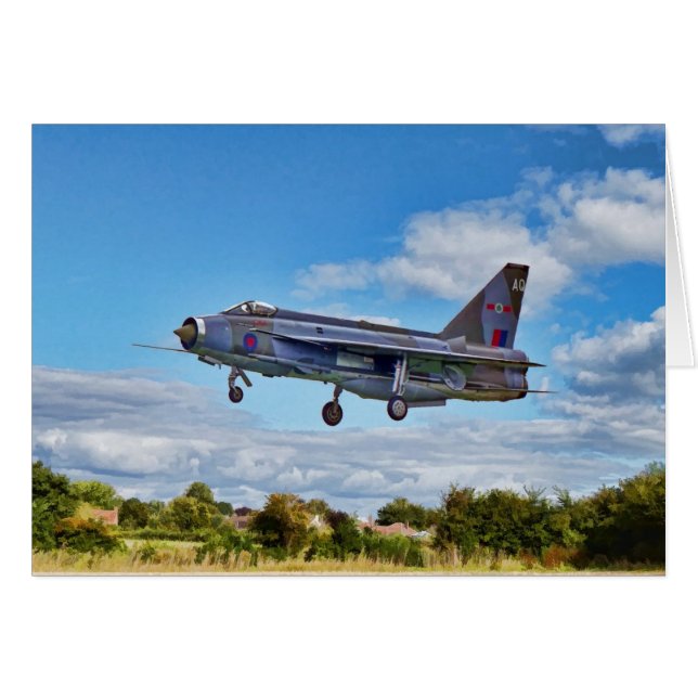 Lightning Jet Blank card (Front Horizontal)