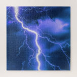 Lightning Jigsaw Puzzle<br><div class="desc">Please visit my store for more interesting design and more colour choice =>  zazzle.com/colorfulworld*</div>