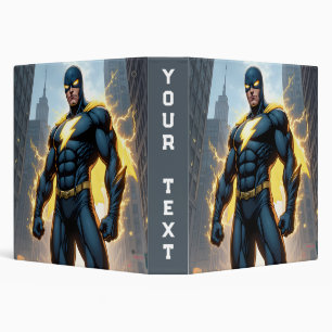 Lightning Man Superhero Binder