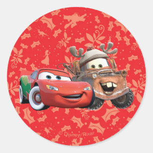 Lightning & Mater Classic Round Sticker