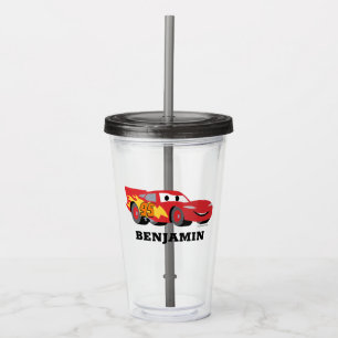 Lightning McQueen Birthday Party Favour Acrylic Tumbler