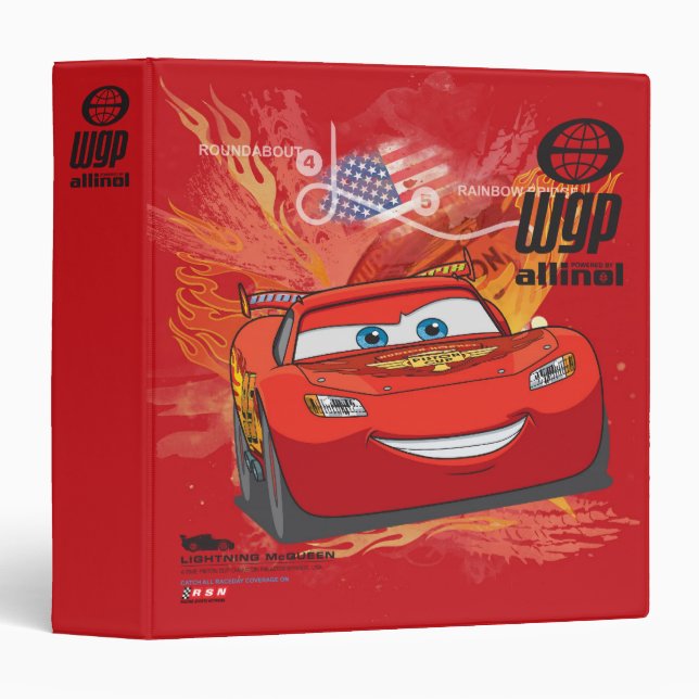 Lightning McQueen  - Piston Cup Champion Binder (Front/Spine)