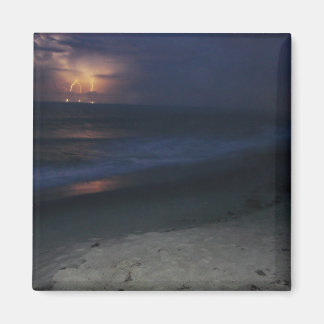 Lightning on beach magnet