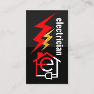 Lightning On Electrical Home Business Card
