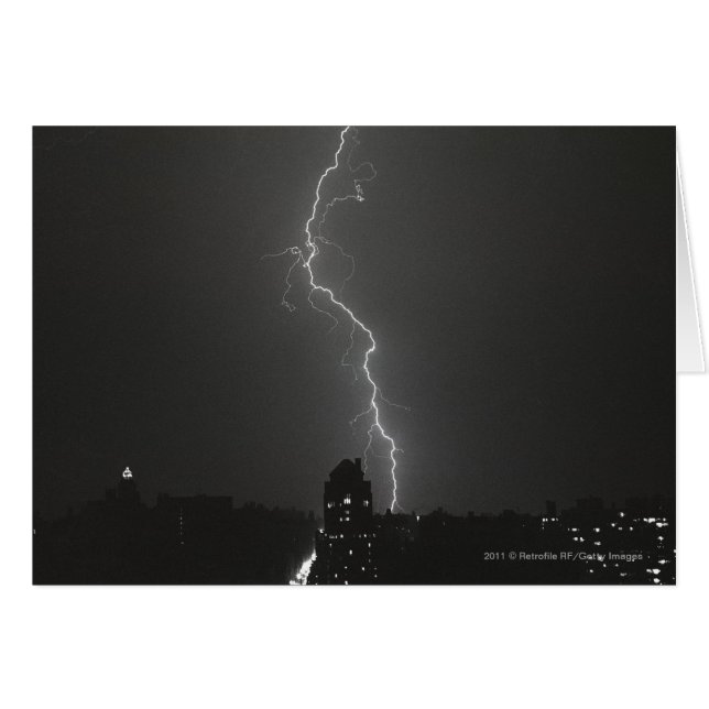 Lightning over city (Front Horizontal)