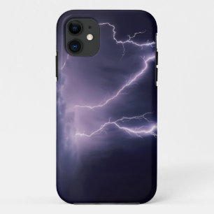 Lightning over Salt Lake Valley, Utah. iPhone 11 Case