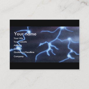 Lightning painting business card