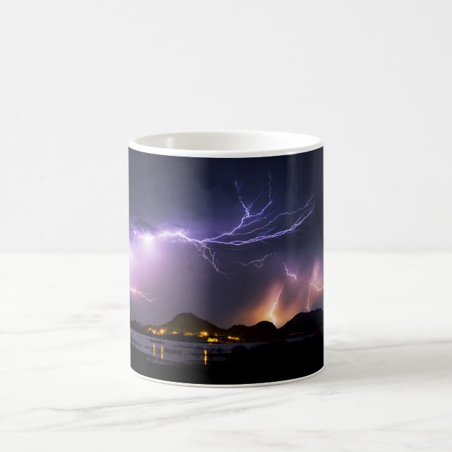 Lightning Panorama Magic Mug (Center)