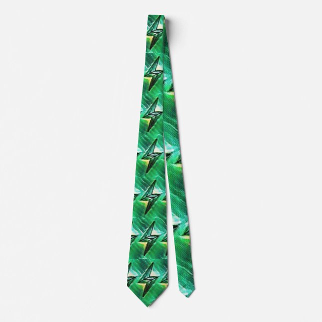 lightning pattern   Neck Tie (Front)