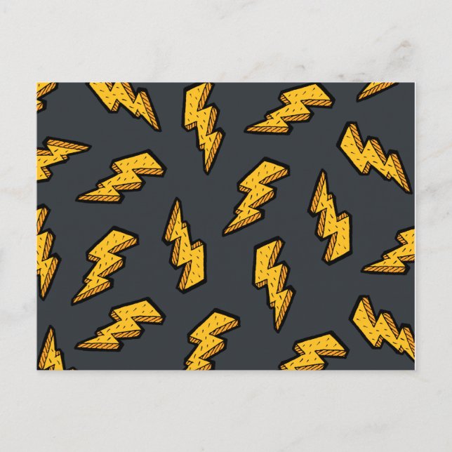 Lightning Pattern Postcard (Front)