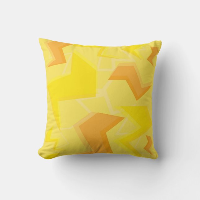 Lightning Pattern Throw Pillow (Front)