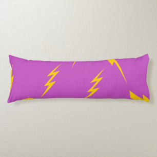 Lightning Purple Background Y2K Pattern Body Pillow