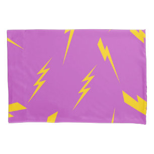 Lightning Purple Background Y2K Pattern Pillowcase