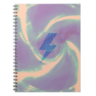 Lightning ray blue tech notebook