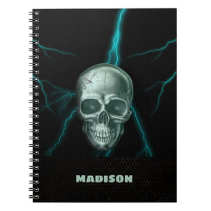 Lightning Skull  Notebook