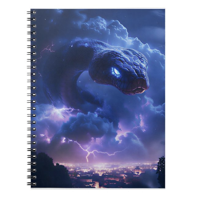 Lightning Snake Over the City Notebook (Front)
