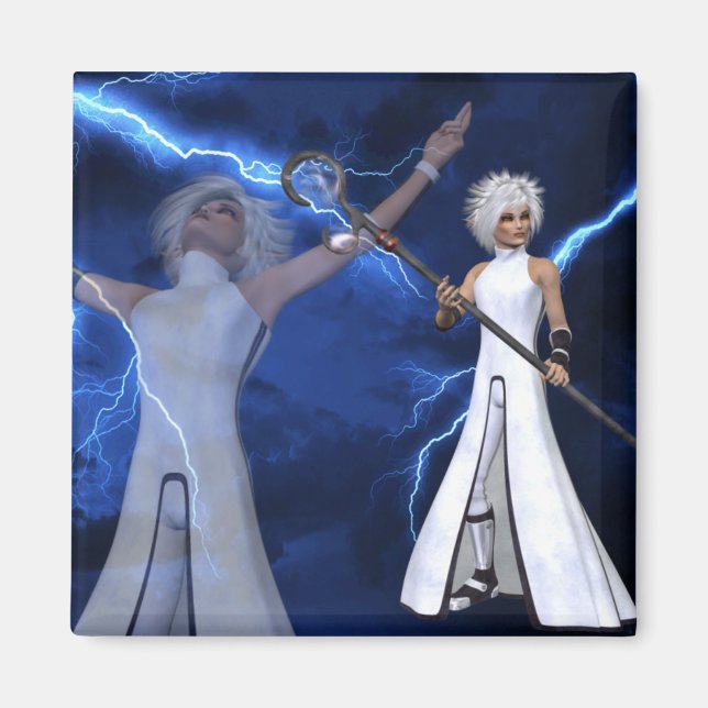 Lightning Storm - Fantasy/Anime Magnet (Front)