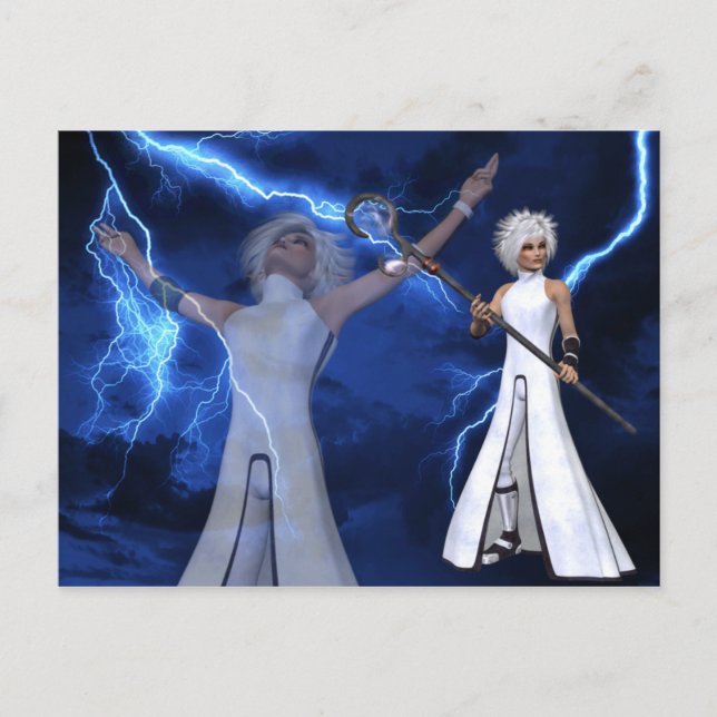Lightning Storm - Fantasy/Anime Postcards (Front)
