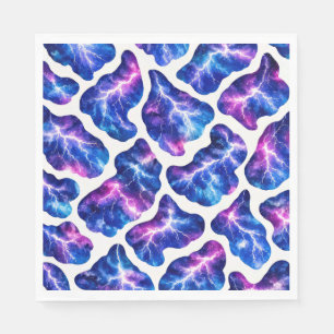 Lightning Storm Galaxy Pattern Napkin