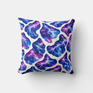 Lightning Storm Galaxy Pattern Throw Pillow