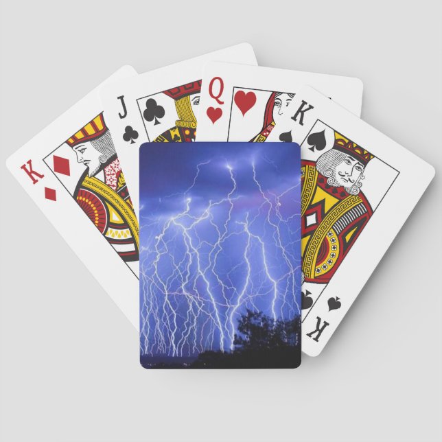 Lightning Storm Playing Cards (Back)