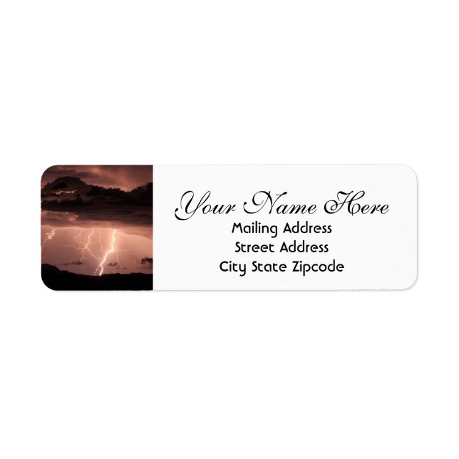Lightning Storm Return Address (Front)