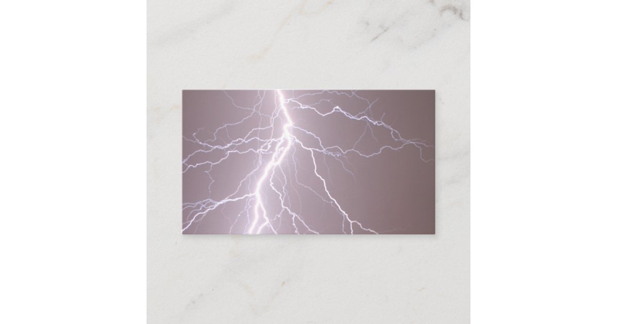 Lightning Strike Business Cards Zazzle