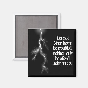 Lightning Strike, Dont be Afraid, Scripture Magnet