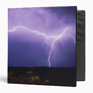 Lightning strike over desert, Big Bend Binder