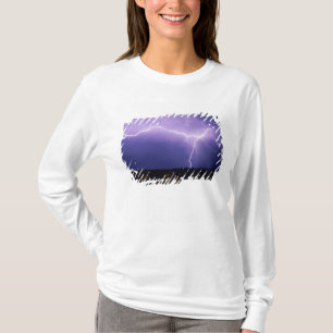 Lightning strike over desert, Big Bend T-Shirt