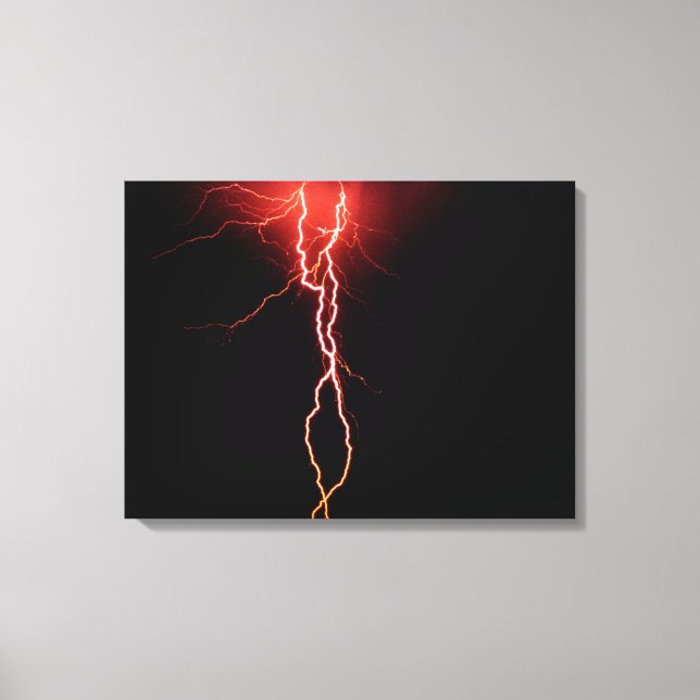 Lightning Strike wrapped canvas (Front)