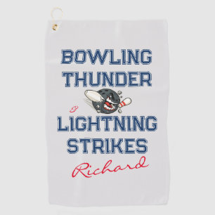 Lightning Strikes Custom Unisex Bowling Towel
