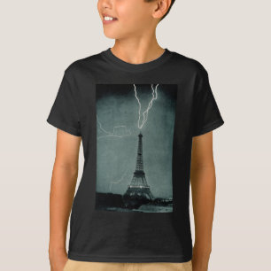 Lightning Strikes the Eiffel Tower, 1902 T-Shirt