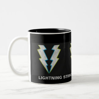 Lightning Strikes Two-Tone Coffee Mug