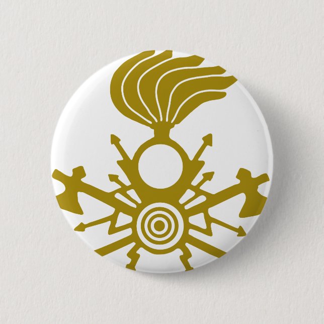 lightning-symbol 2 inch round button (Front)