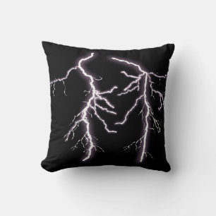 Lightning Throw Pillow