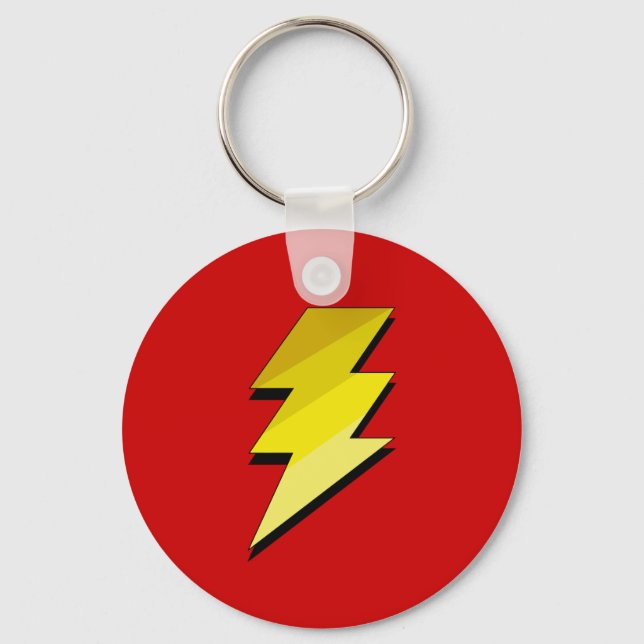 Lightning Thunder Bolt Keychain (Front)