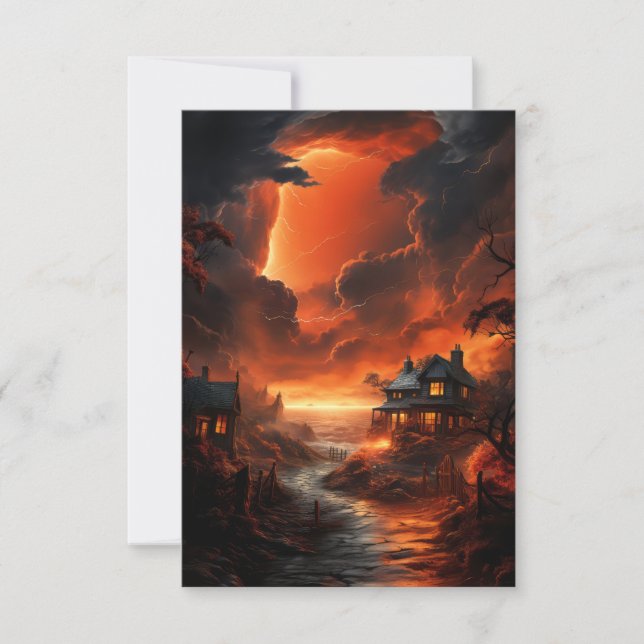 Lightning thunders invitation (Front)