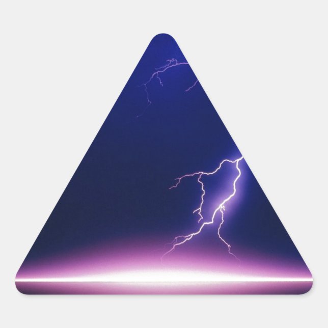 Lightning Triangle Sticker (Front)